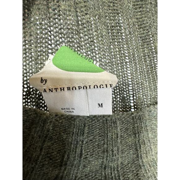 Anthropologie Arsenau Bell Sleeve Sweater Dress In Forest Green Size M - Picture 5 of 5